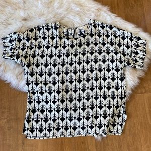 🐕 Graphic greyhound dog print blouse